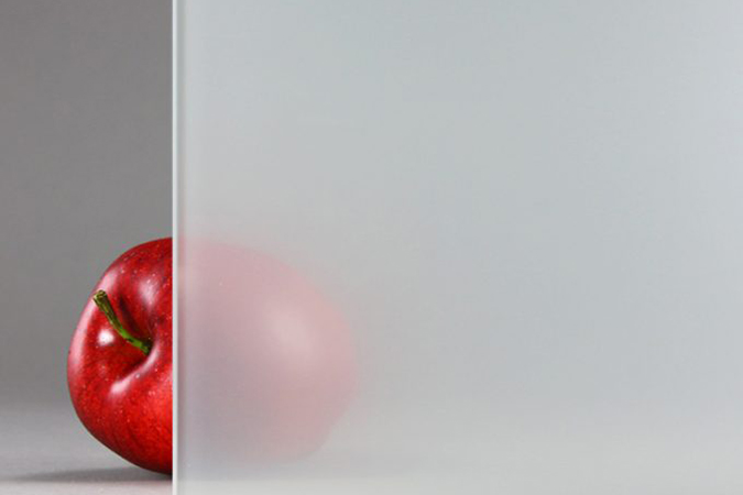 Satin privacy glass pattern