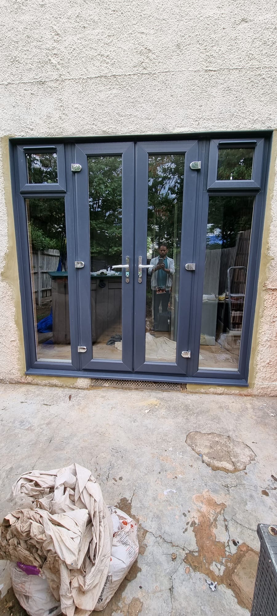 UPVC French Doors, installation 7