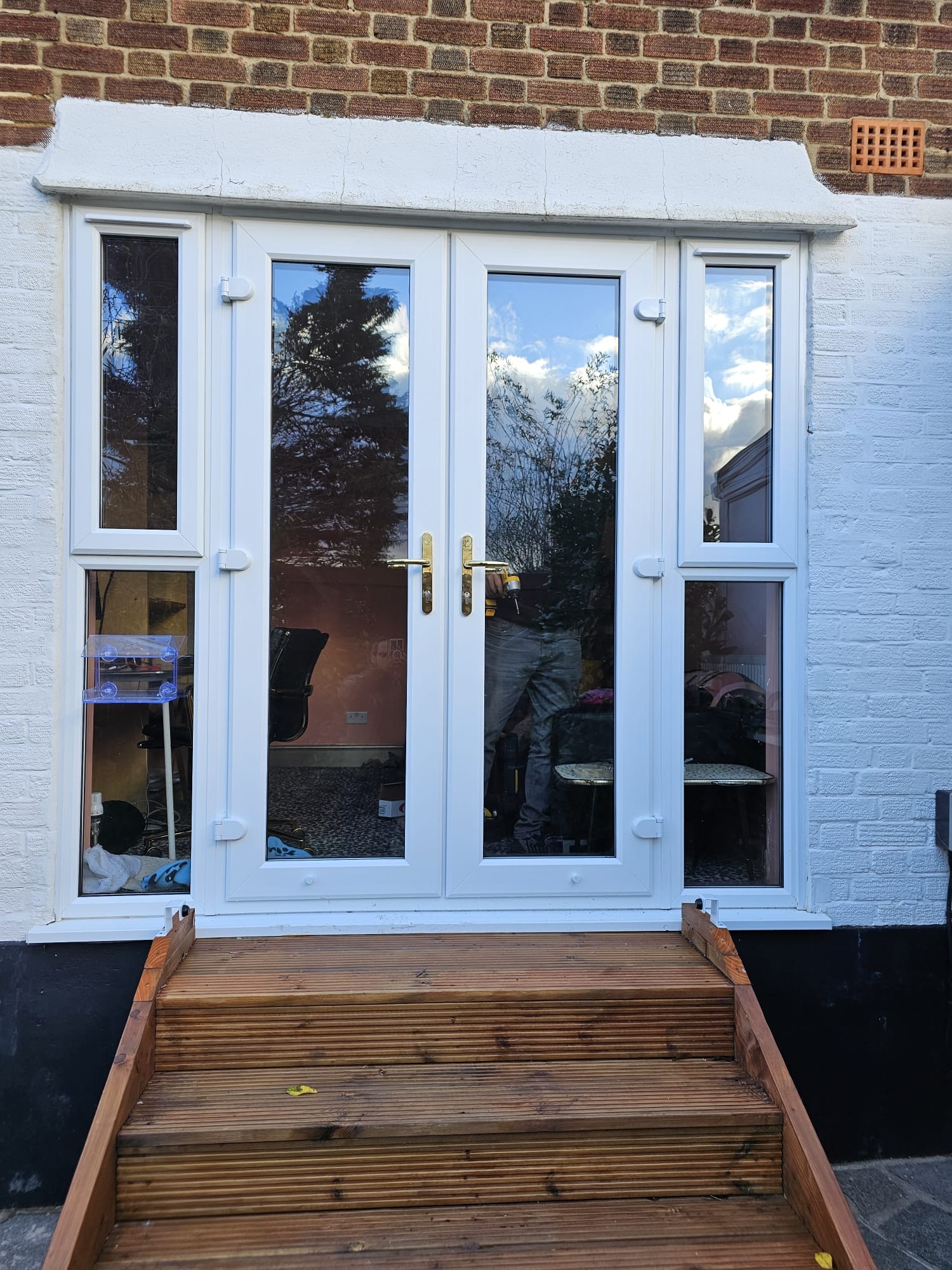 UPVC French Doors, installation 9