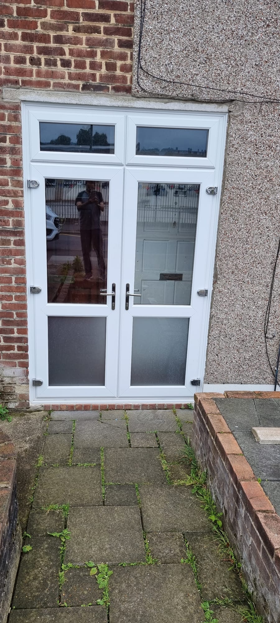 UPVC French Doors, installation 3