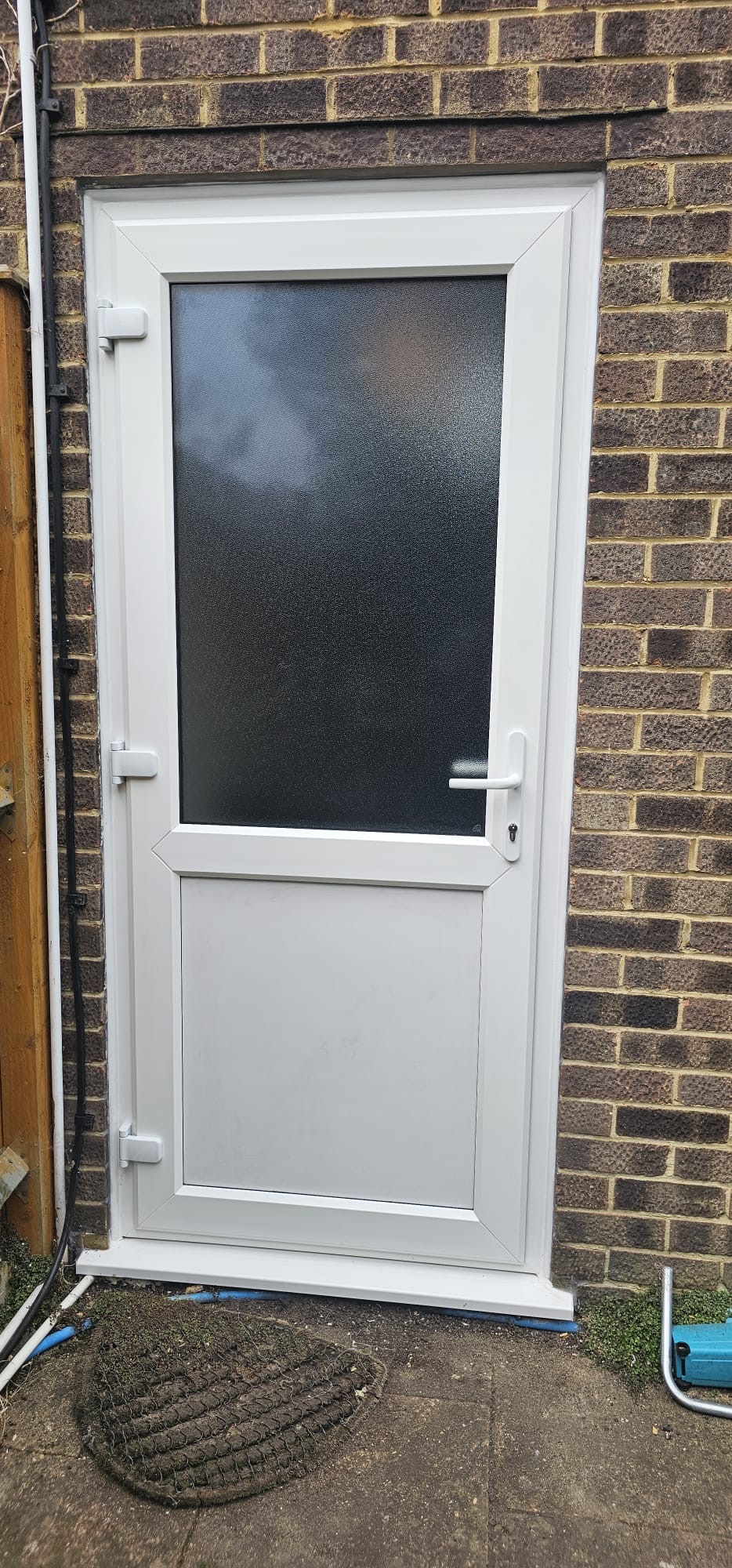 UPVC Single Doors, installation 2