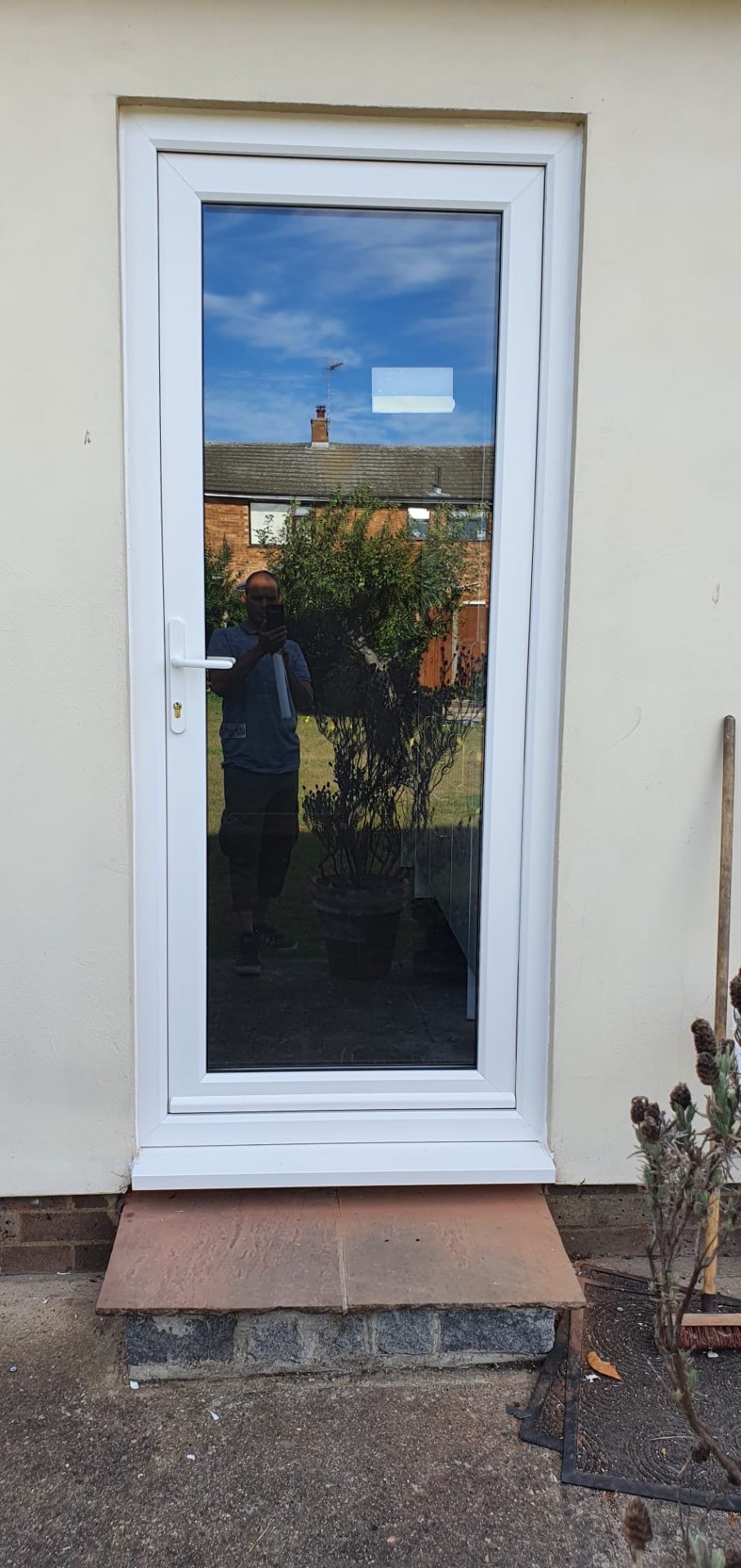 UPVC Single Doors, installation 5