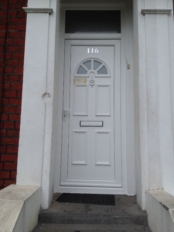 UPVC Single Doors, installation 7
