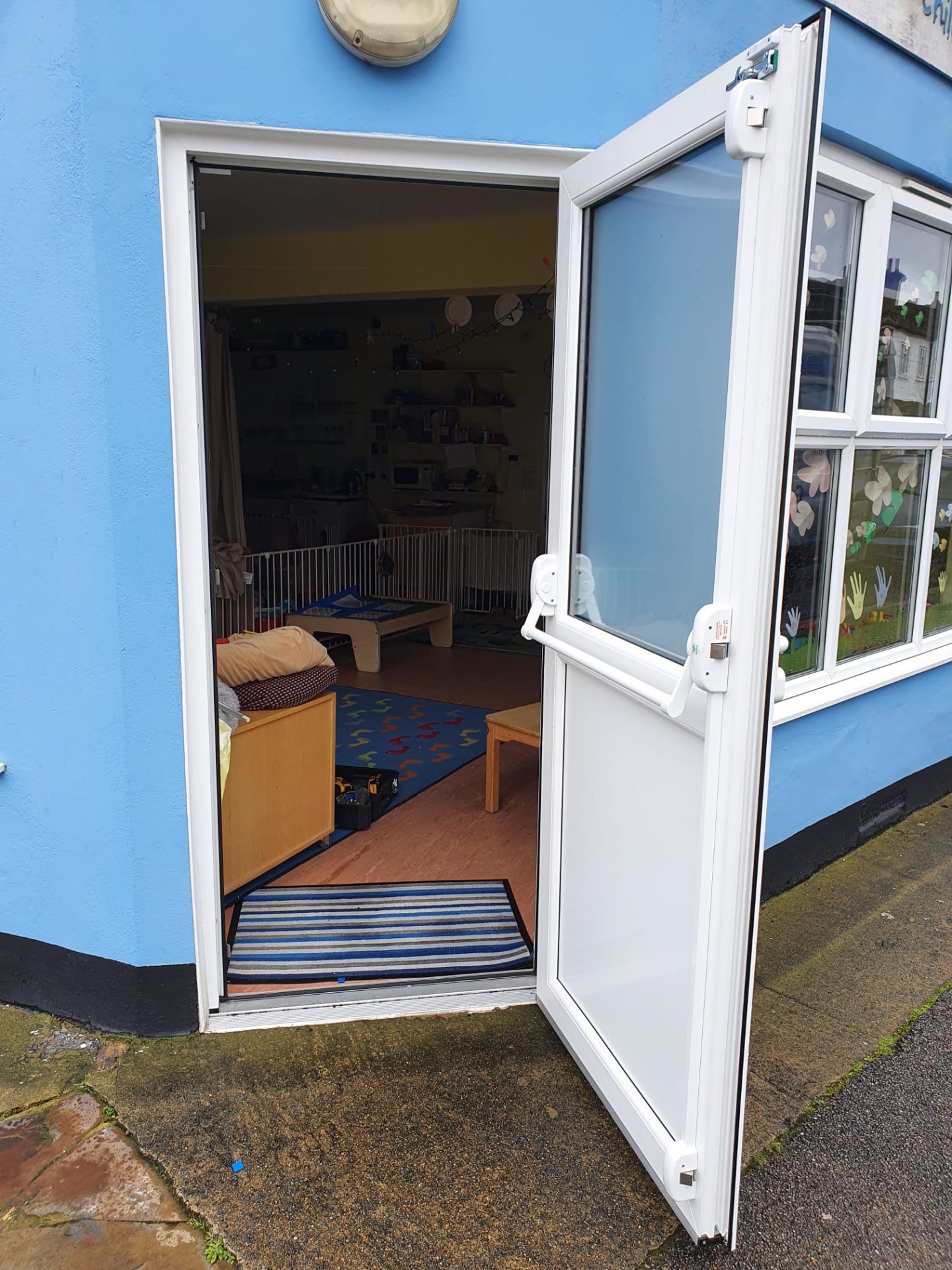 UPVC Single Doors, installation 8